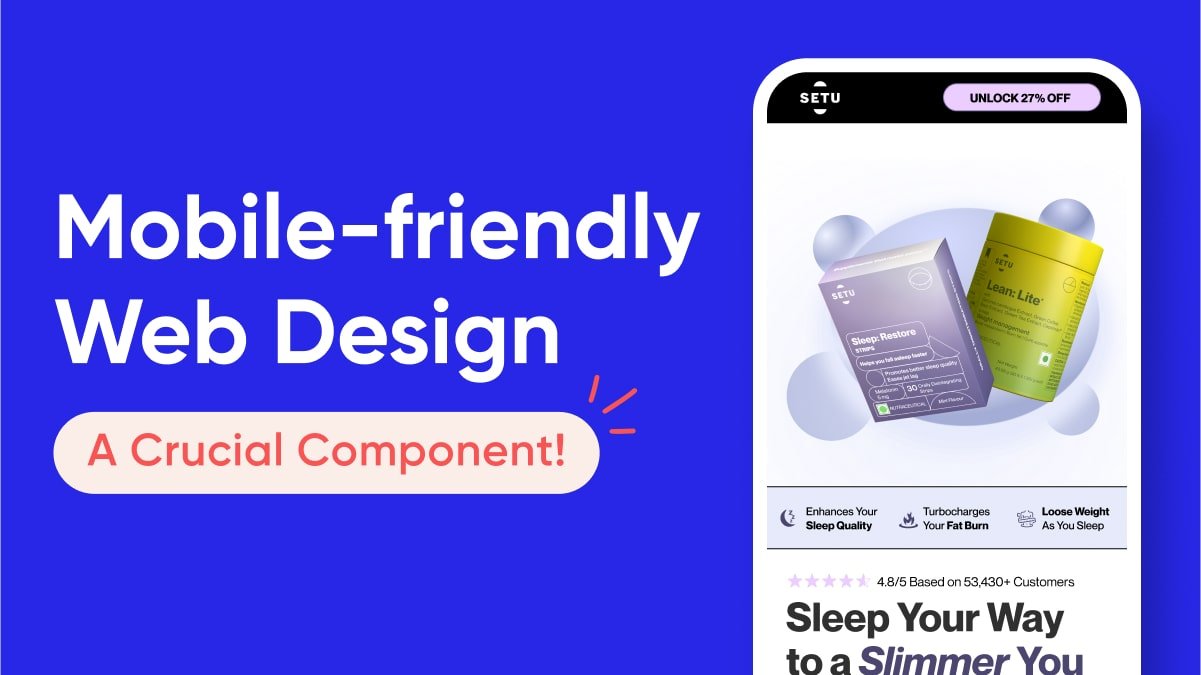 Mobile-friendly web design of an e-commerce store