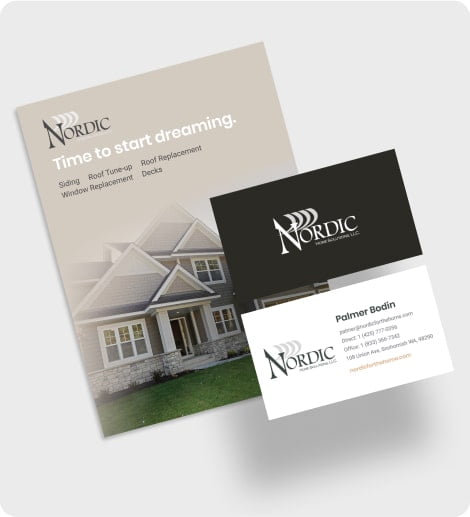 Stationery for Nordic Home Solutions, a home contractor