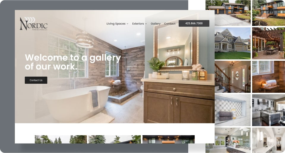 gallery page of the Nordic Home Solutions website