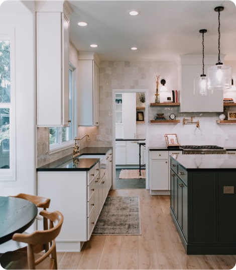 Image of a kitchen remodel