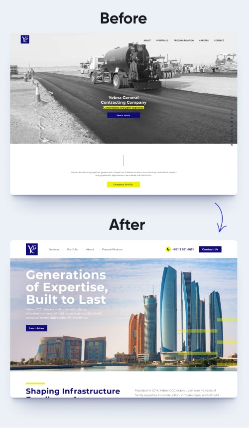 Hero redesign for YGC by Reciprocal